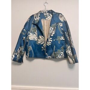 Natori Size Large‎ Chrysanthemum Long Sleeve Lined Jacket